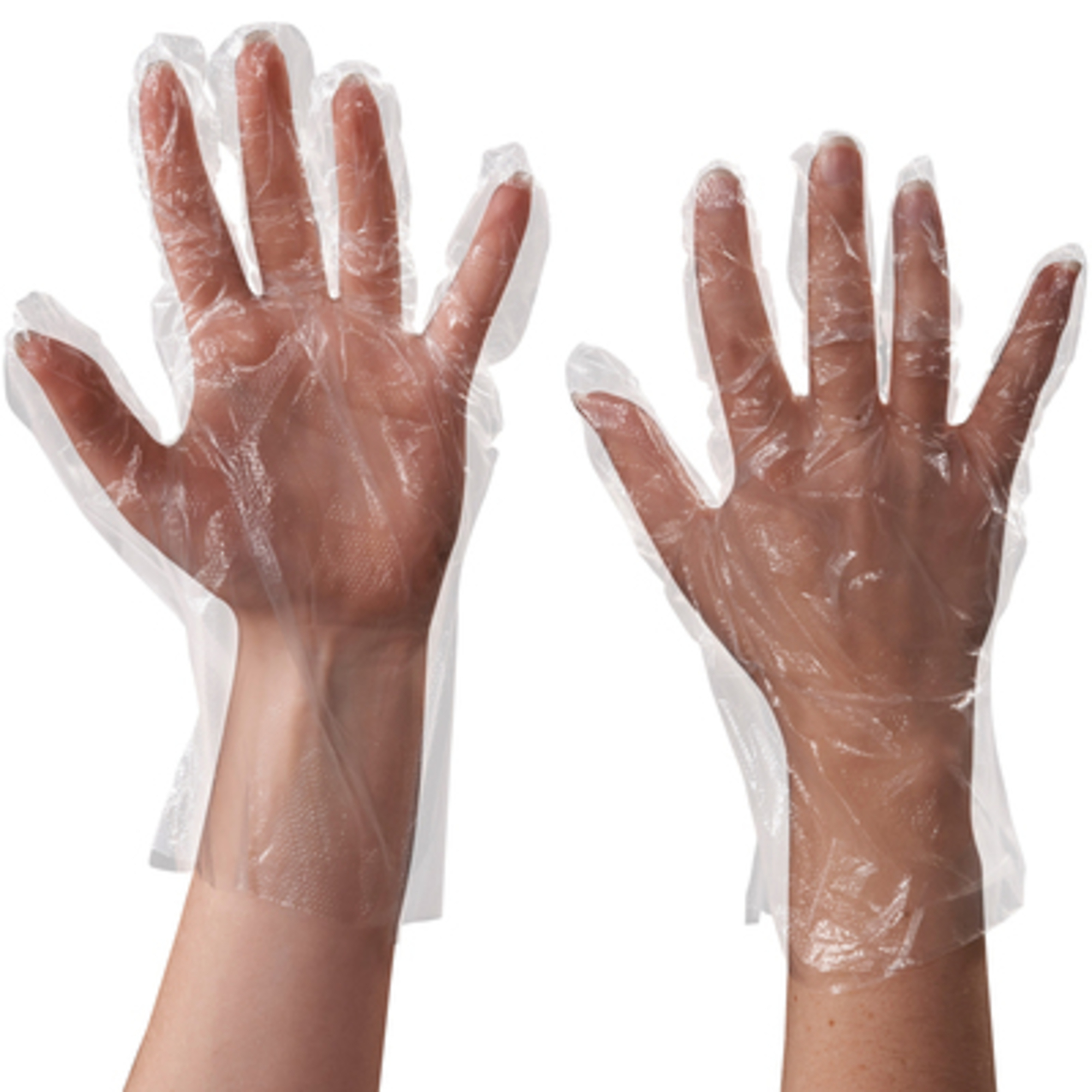 Stock Packaging Clear Poly Gloves 1 Mil 1000/CS